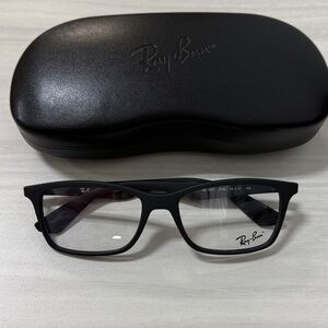 Ray-Ban Matte Black Eyeglasses rb7047 with Case